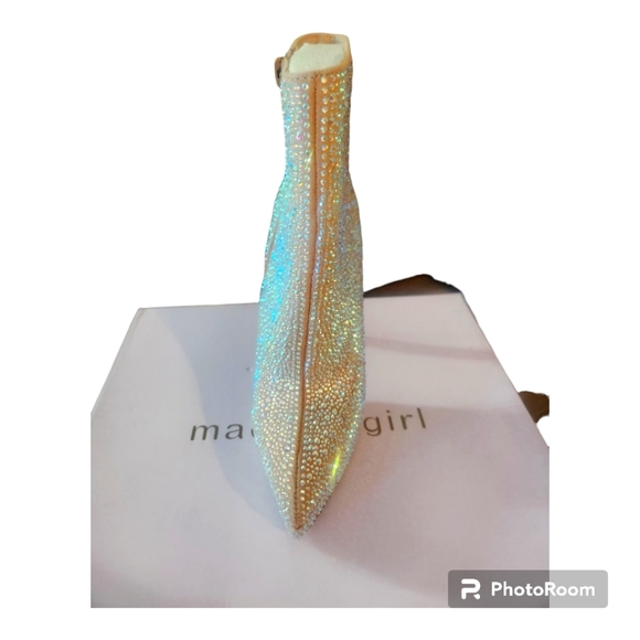 Madden Girl- Lorile R Womens Rhinestone Pointed Toe Ankle Boots - Picture 9 of 9